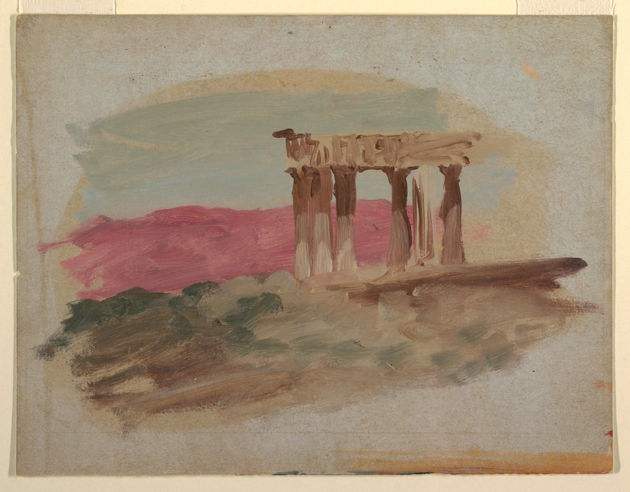 Ruins of Doric Temple, Corinth, 1869 by Frederic Edwin Church