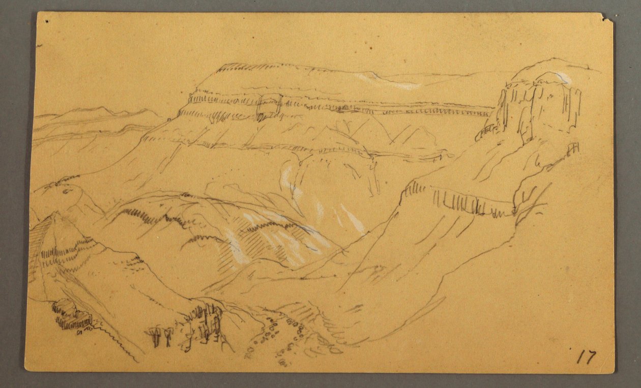 Sketches, El Yemen Valley, "Arabia", possibly 1868, February 20 by Frederic Edwin Church