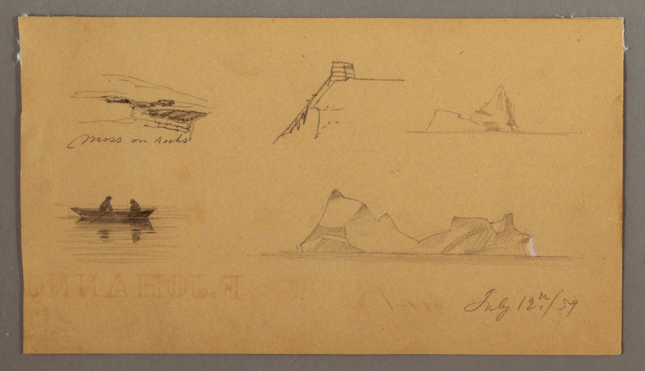 Sketches from Labrador, July 12, 1859 by Frederic Edwin Church