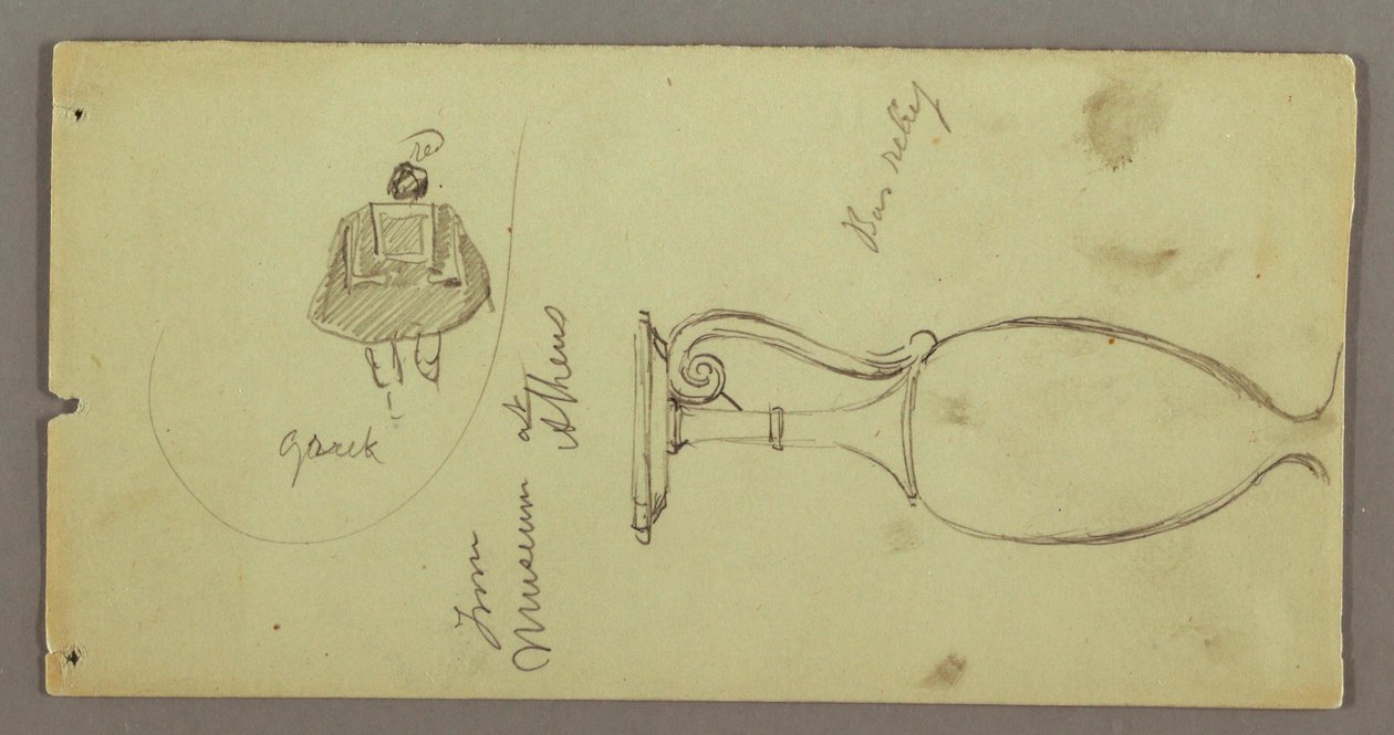 Studies of Objects from Athens Museum, possibly 1869 by Frederic Edwin Church