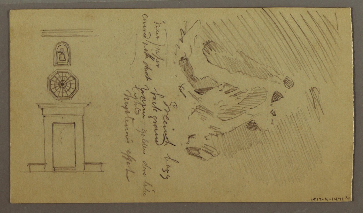 Studies of Table Parts, possibly 1868–69 by Frederic Edwin Church