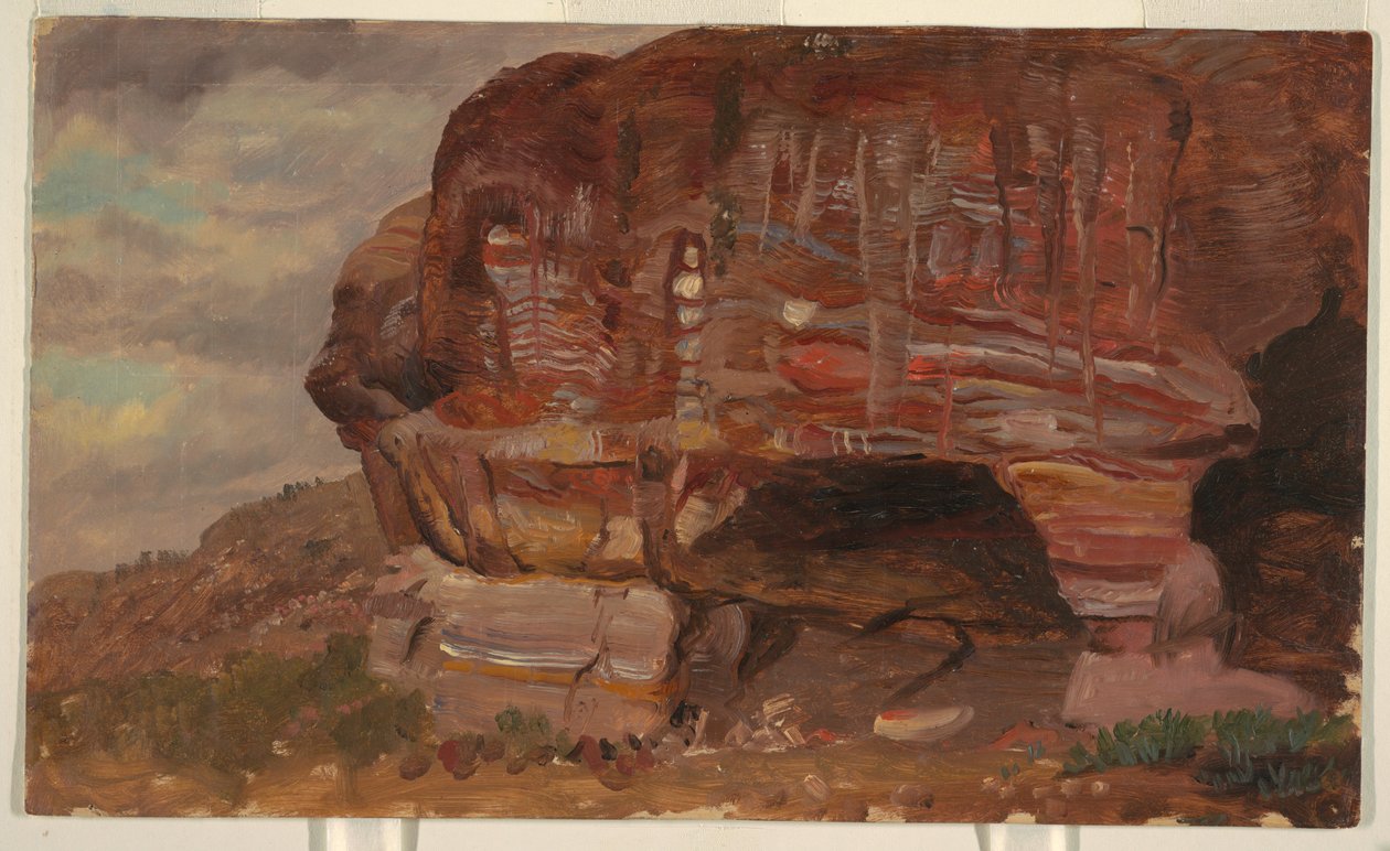 Study of a Zoomorphic Rock, Petra, 1868 by Frederic Edwin Church