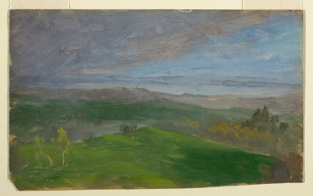 Summer View, Hudson Valley, New York, 1870–80 by Frederic Edwin Church