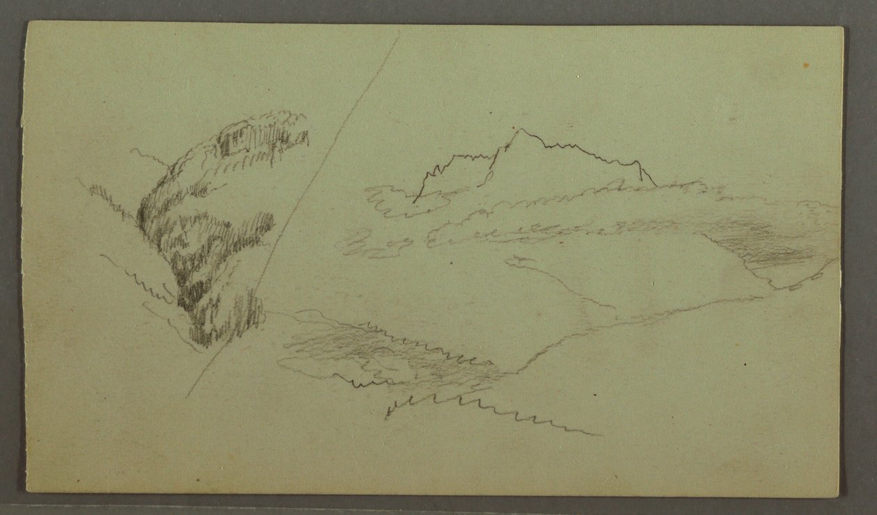 Summit Rising above Clouds, Narrow Valley, possibly 1868 by Frederic Edwin Church