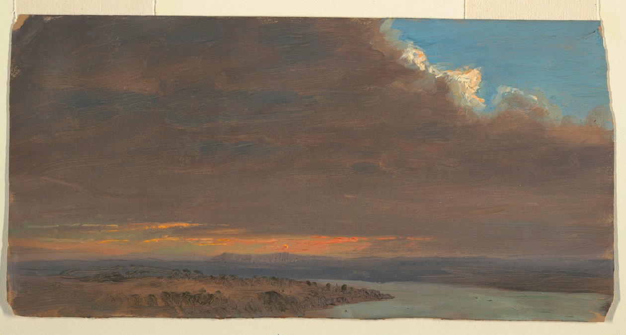 Sunset, Hudson Valley, New York, 1870–80 by Frederic Edwin Church