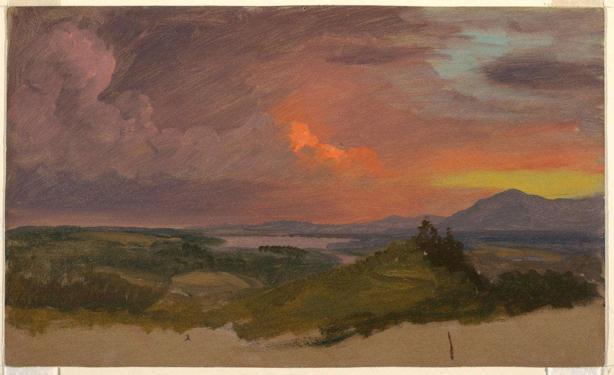 Sunset in the Hudson Valley, 1870–75 by Frederic Edwin Church