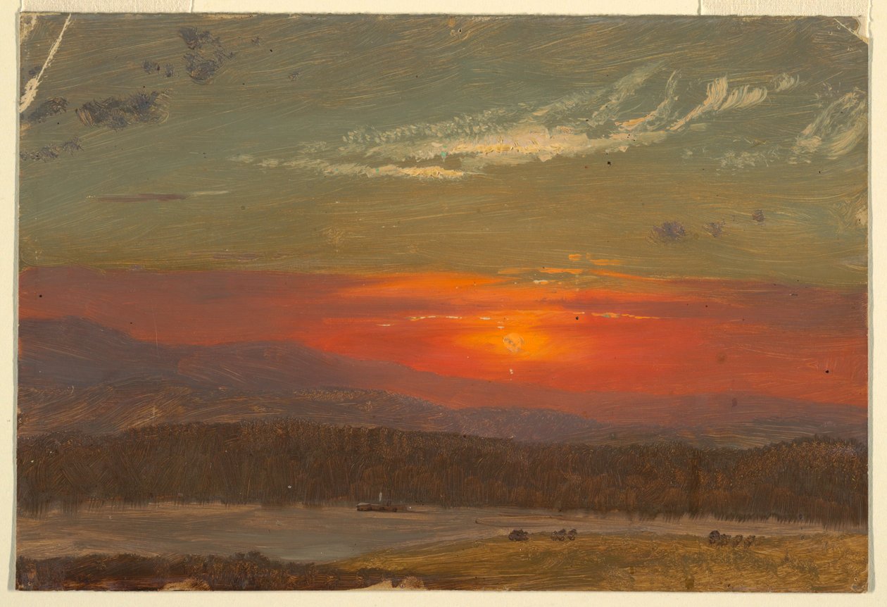 Sunset Over the Catskills, 1870–80 by Frederic Edwin Church