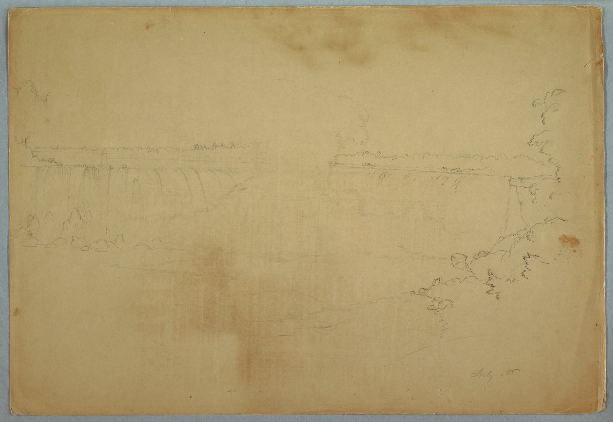 The Canadian Falls, July 1856 by Frederic Edwin Church