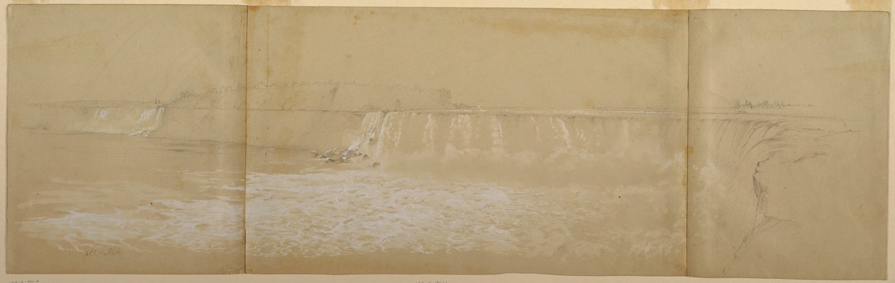 The Niagara Falls, September or October 1856 by Frederic Edwin Church