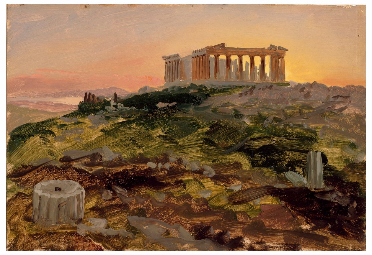 The Parthenon from the Southeast, April 1869 by Frederic Edwin Church