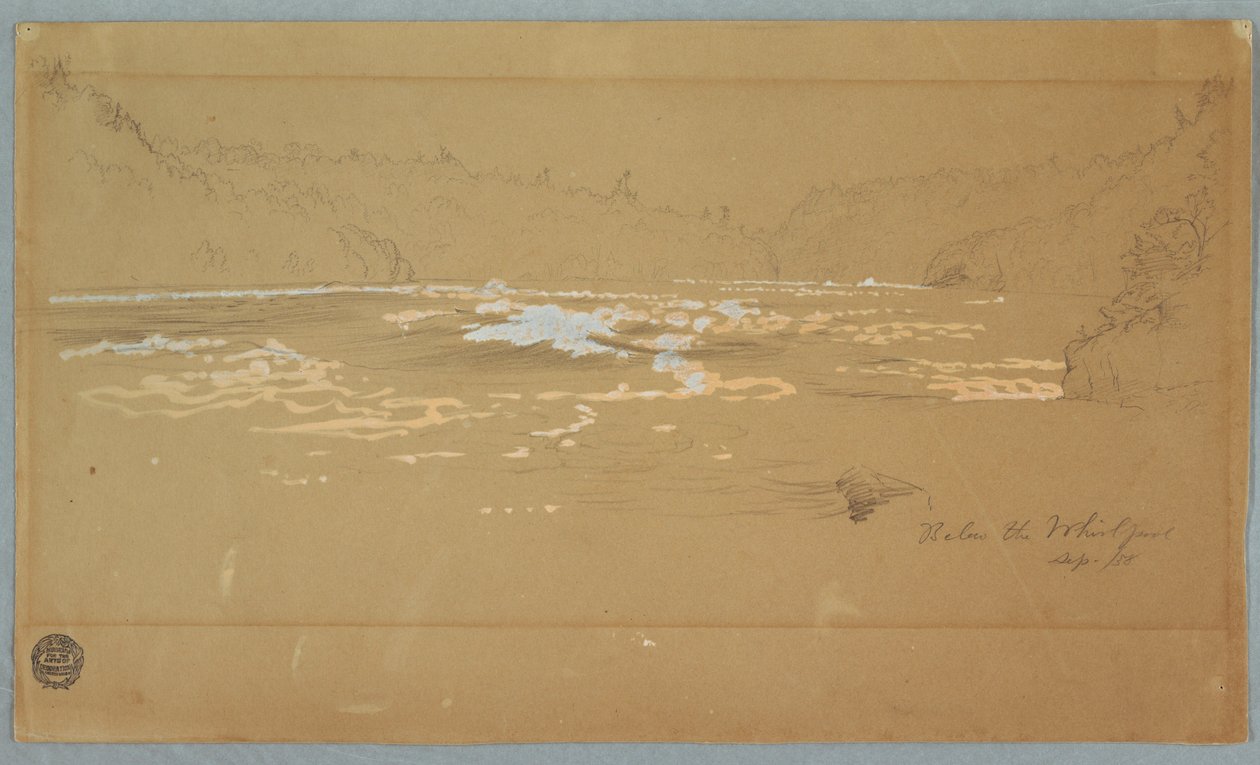 The River "Below the Whirlpool", September 1858 by Frederic Edwin Church