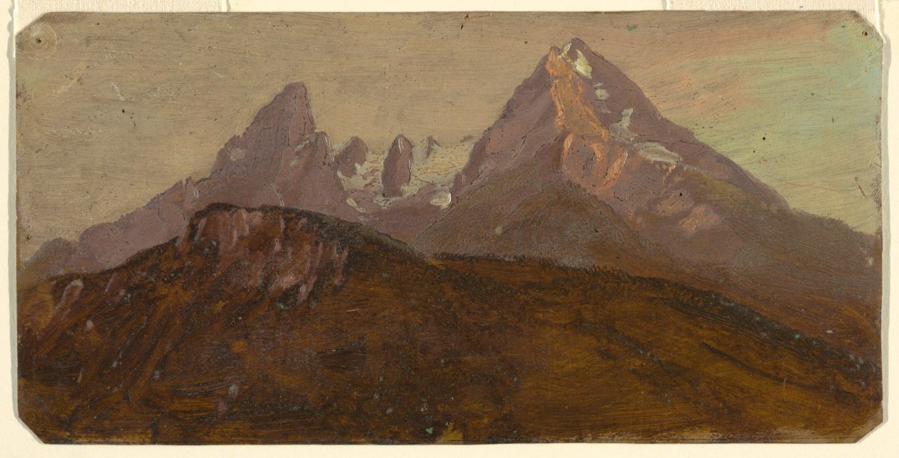 The Watzmann, Berchtesgaden, Bavaria, 1868 by Frederic Edwin Church