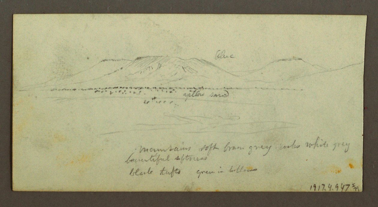 Two Figures and Two Camel by Campfire, Figure and Camel Studies, possibly 1868 by Frederic Edwin Church