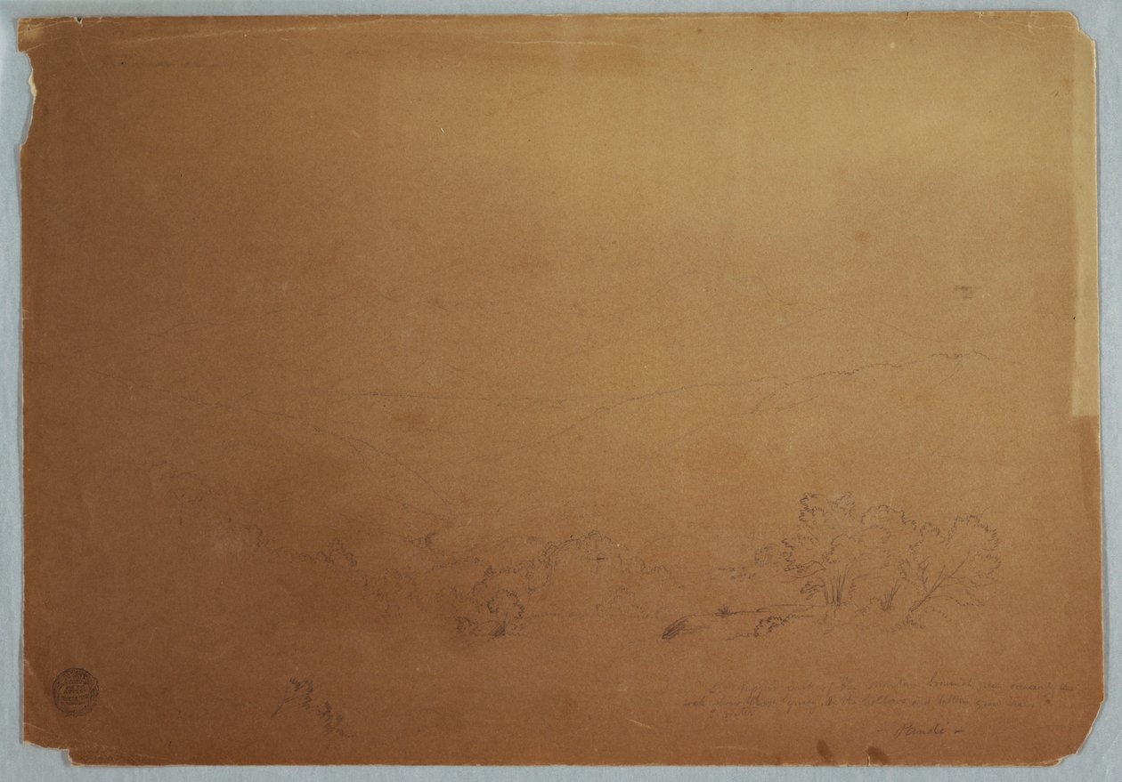 Valley View Near Pandi, Colombia, July 1853 by Frederic Edwin Church