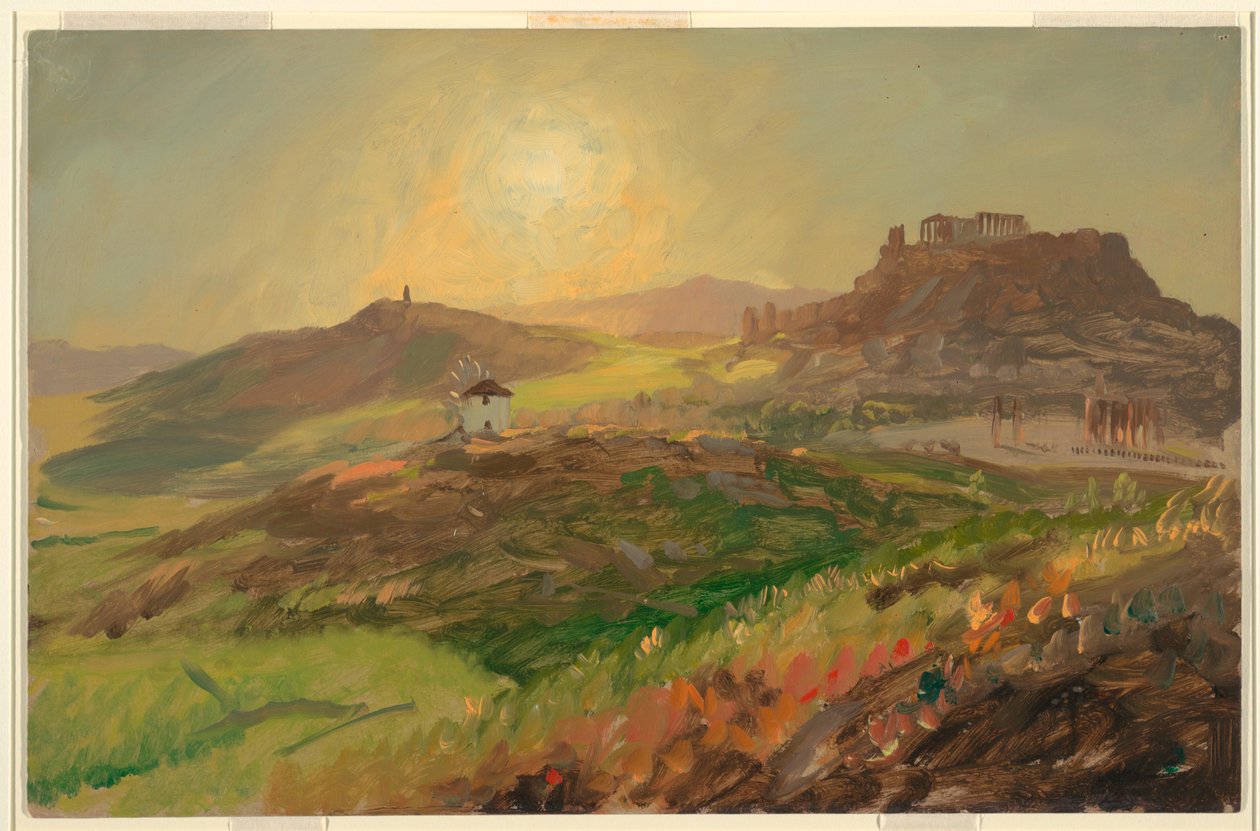 View of the Acropolis, Athens, April 1869 by Frederic Edwin Church