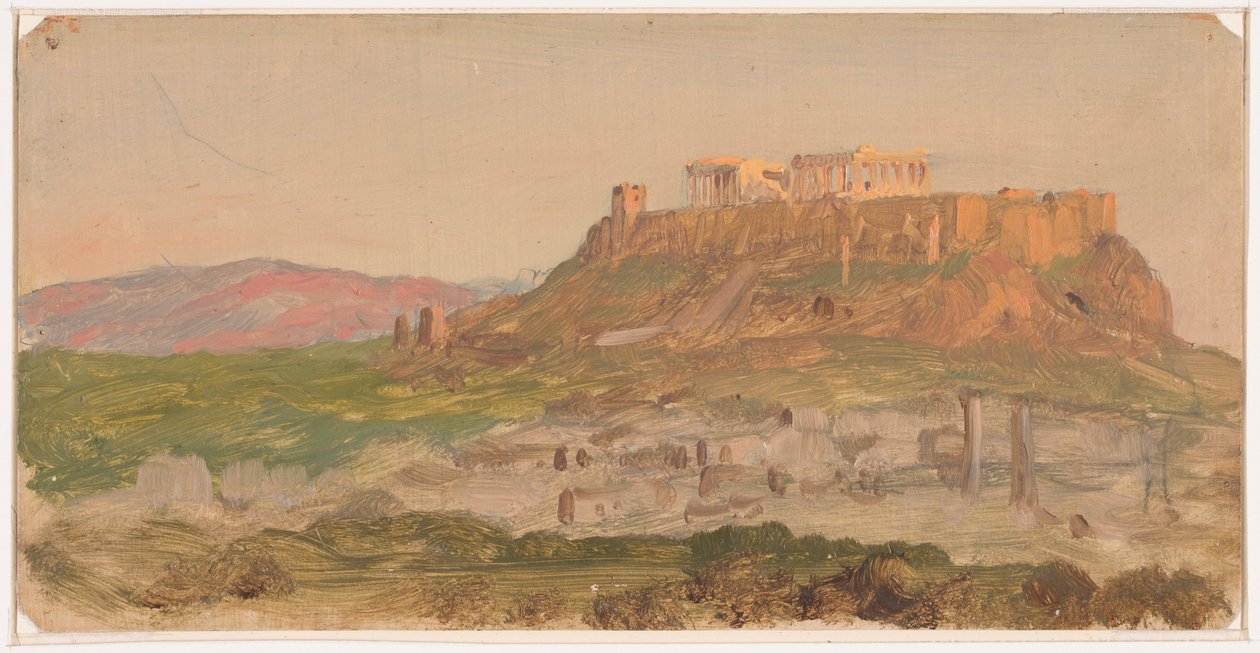View of the Acropolis from the South, Athens, April 1869 by Frederic Edwin Church