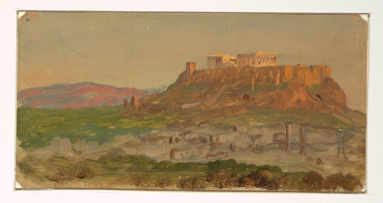 View of the Acropolis from the South, Athens, April 1869 by Frederic Edwin Church