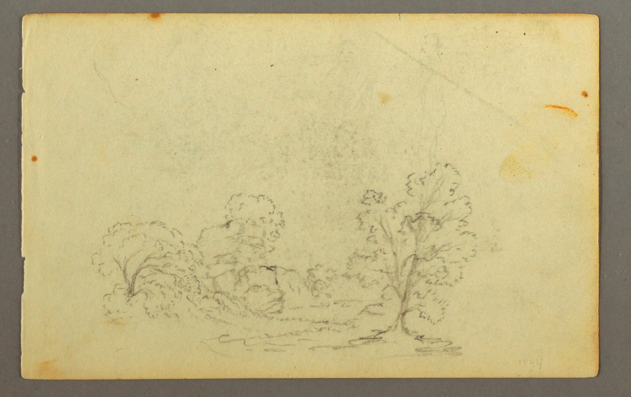 Drawing, Wooded Landscape, Possibly 1845 by Frederic Edwin Church
