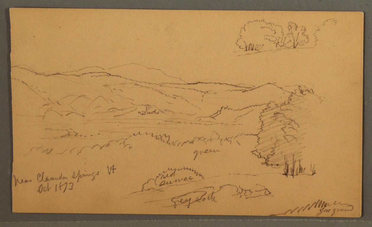 Wooded Valley, October 1873 by Frederic Edwin Church