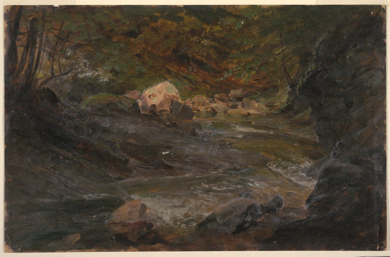 Woodland Stream, 1850–60 by Frederic Edwin Church