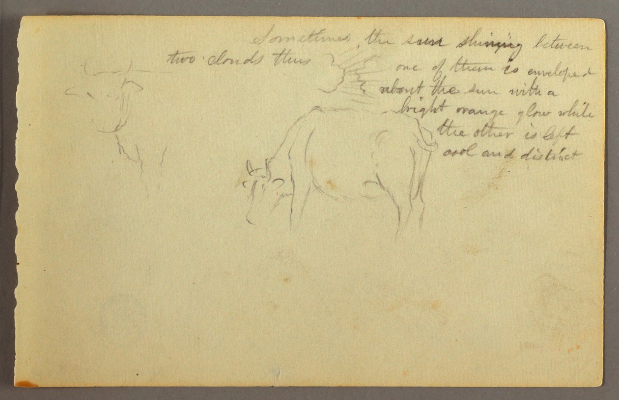 Rays Between Clouds, Bulls, possibly 1877 by Frederic Edwin Church