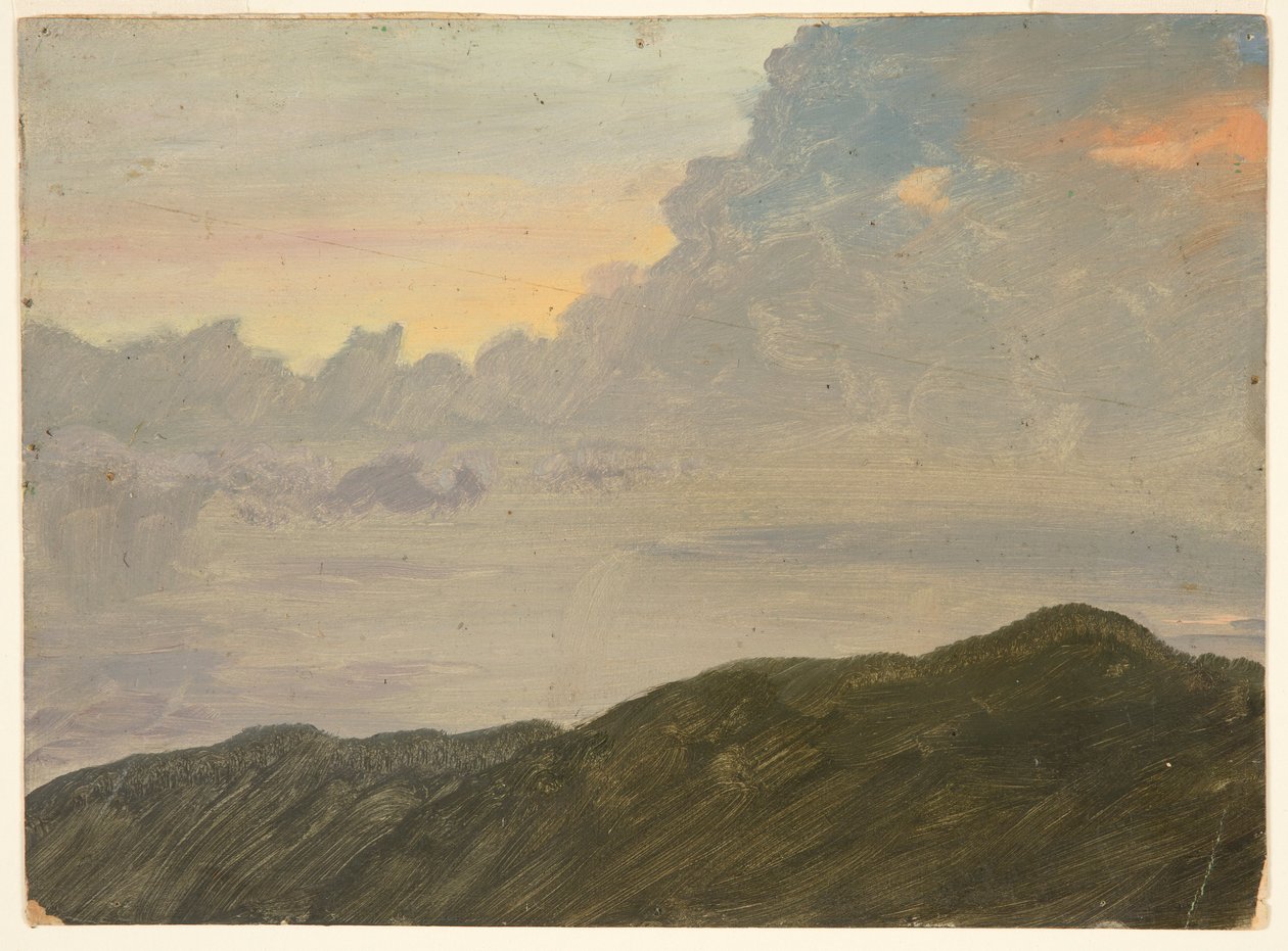 Hilltop and Clouds by Frederic Edwin Church