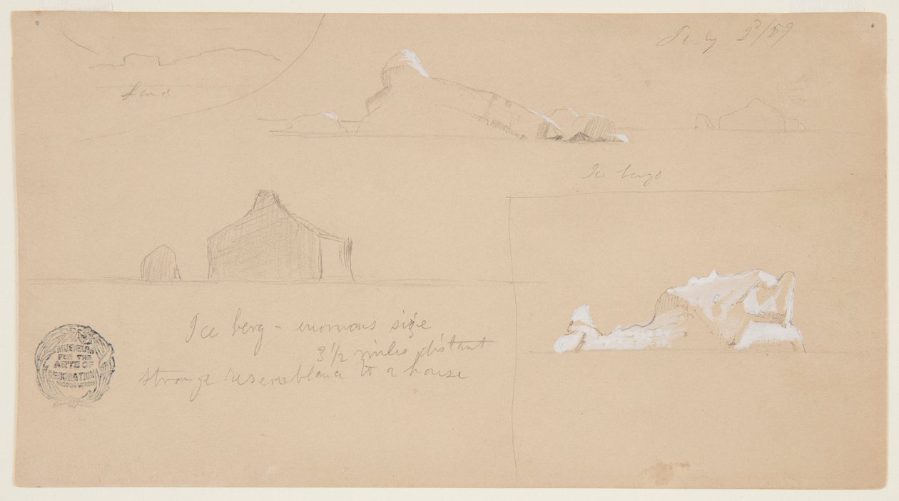Iceberg with Strange Resemblance to a House by Frederic Edwin Church