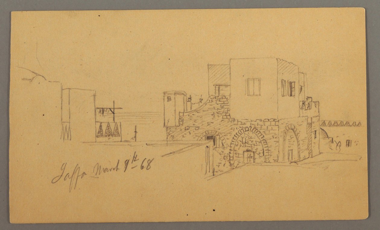 Jaffa Street Corner, Palestine [Tel Aviv, Israel] by Frederic Edwin Church