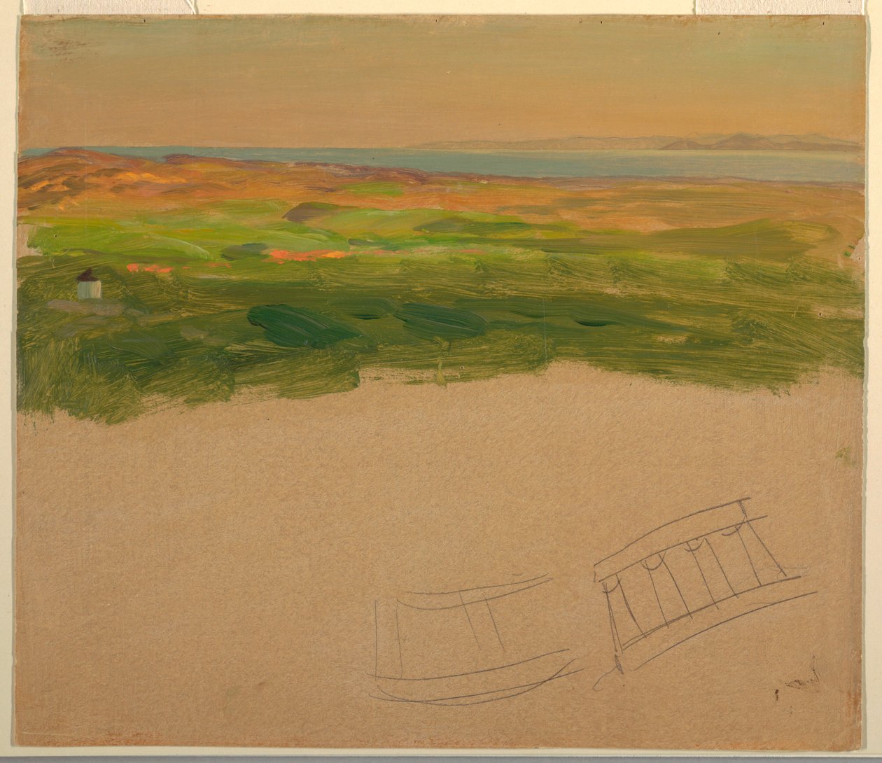 Landscape, near Syria or Greece by Frederic Edwin Church