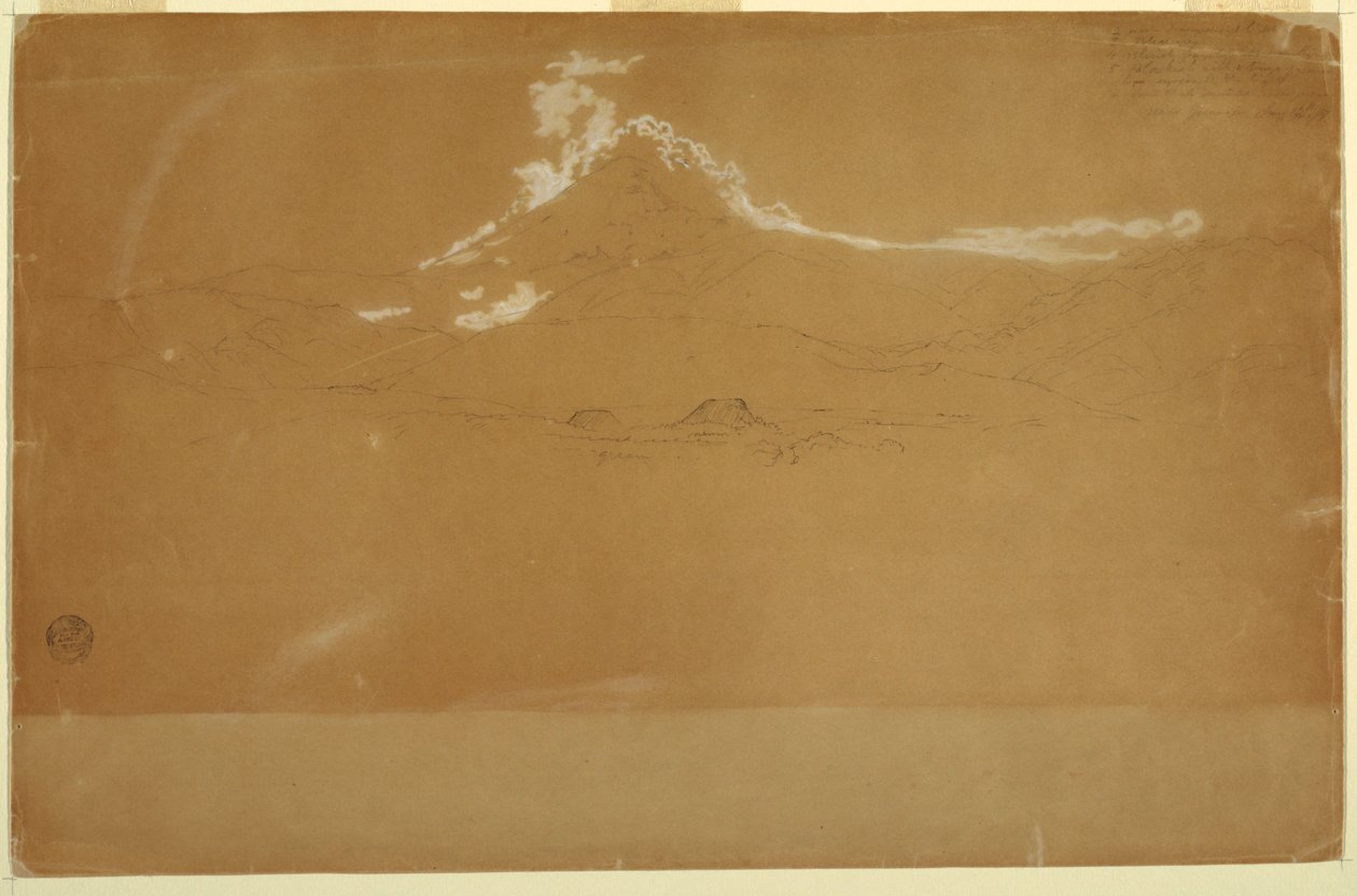 Mount Chimborazo, near Guanojo and Guaranda, Ecuador by Frederic Edwin Church