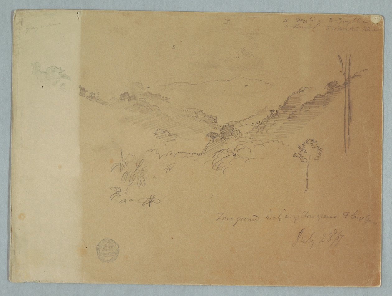 Mountain Landscape near Jorje, Ecuador by Frederic Edwin Church
