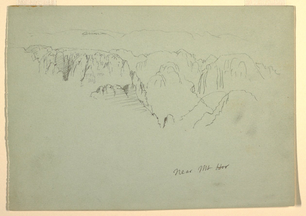 Mountain, Wady el-Arabah, February 23, 1868 by Frederic Edwin Church