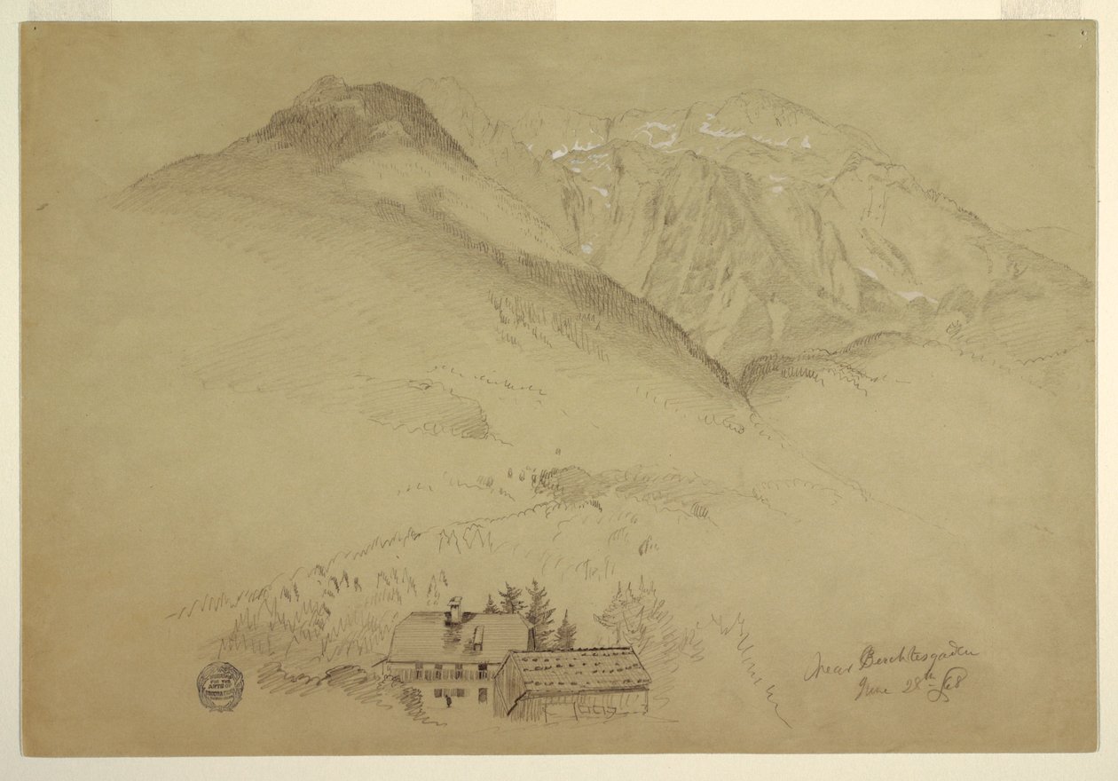 Mounts Goell and Brett near Berchtesgaden, Bavaria by Frederic Edwin Church