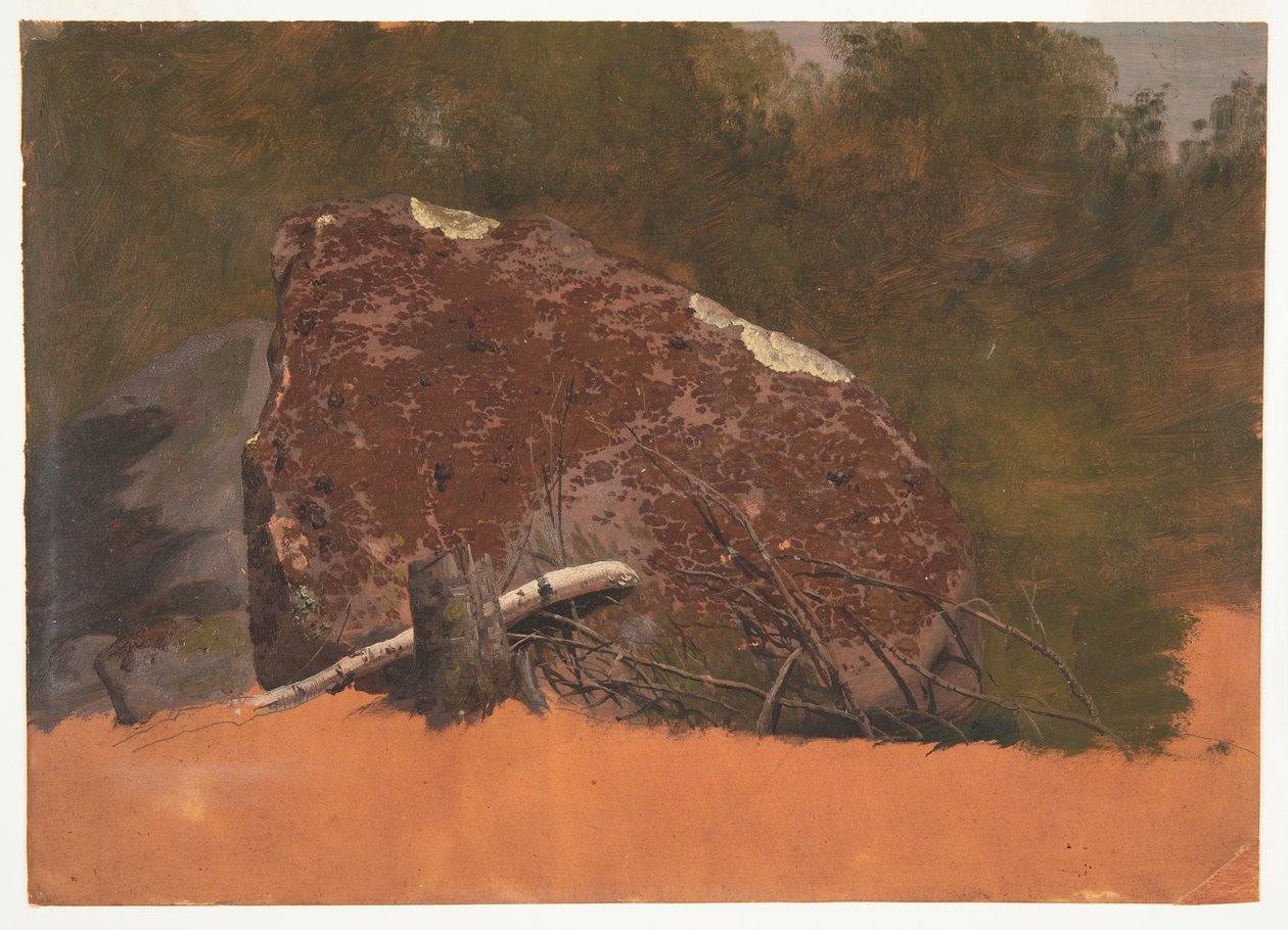 Possibly Mt. Desert, Island, Rock by Frederic Edwin Church