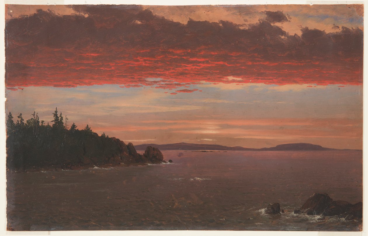 Schoodic Peninsula from Mount Desert at Sunrise by Frederic Edwin Church