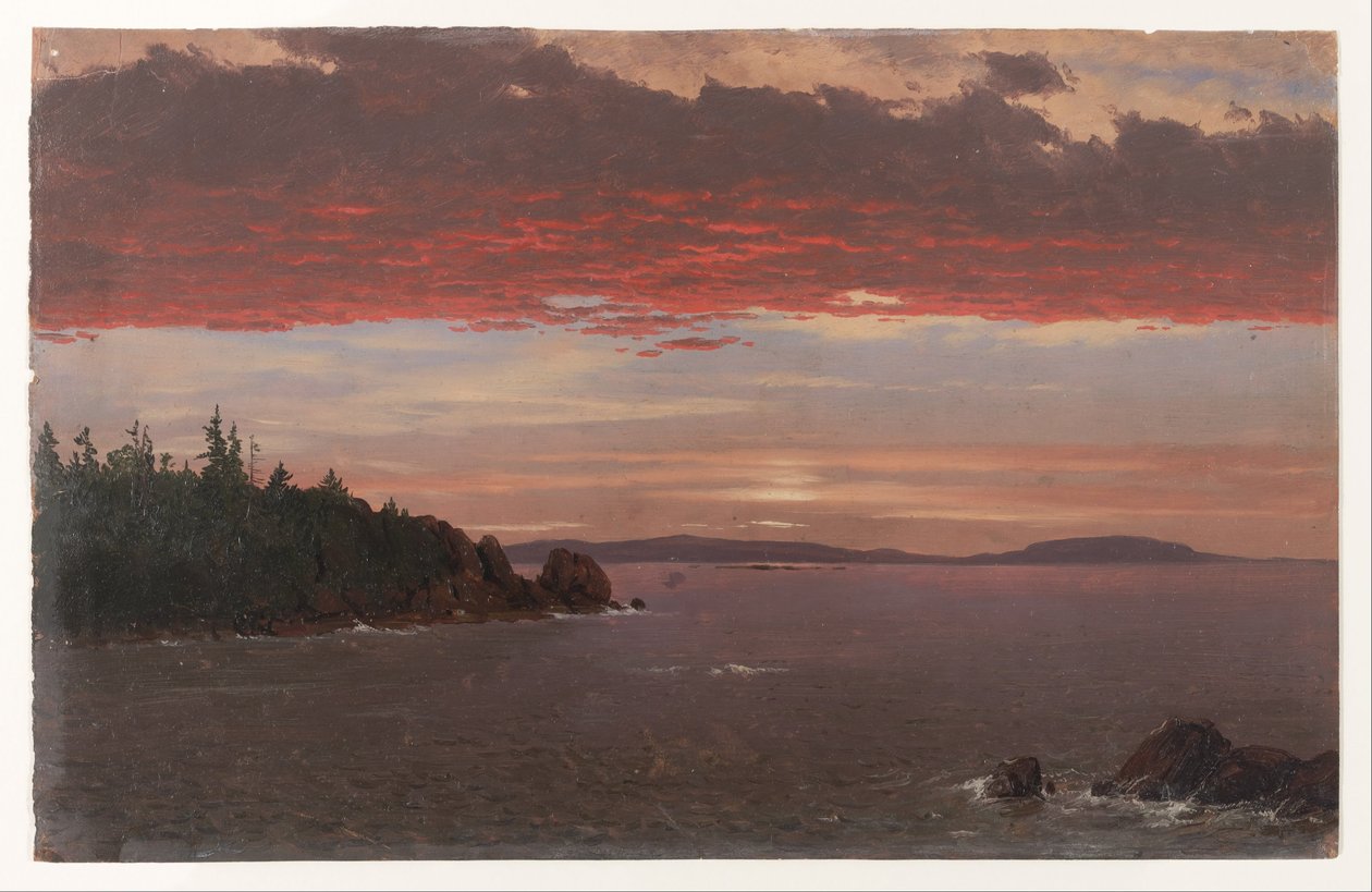 Schoodic Peninsula from Mount Desert at Sunrise by Frederic Edwin Church