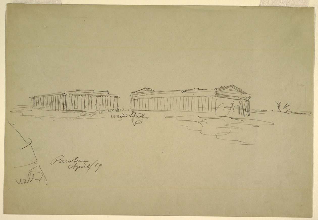 Sketches, Paestum, Southern Italy by Frederic Edwin Church