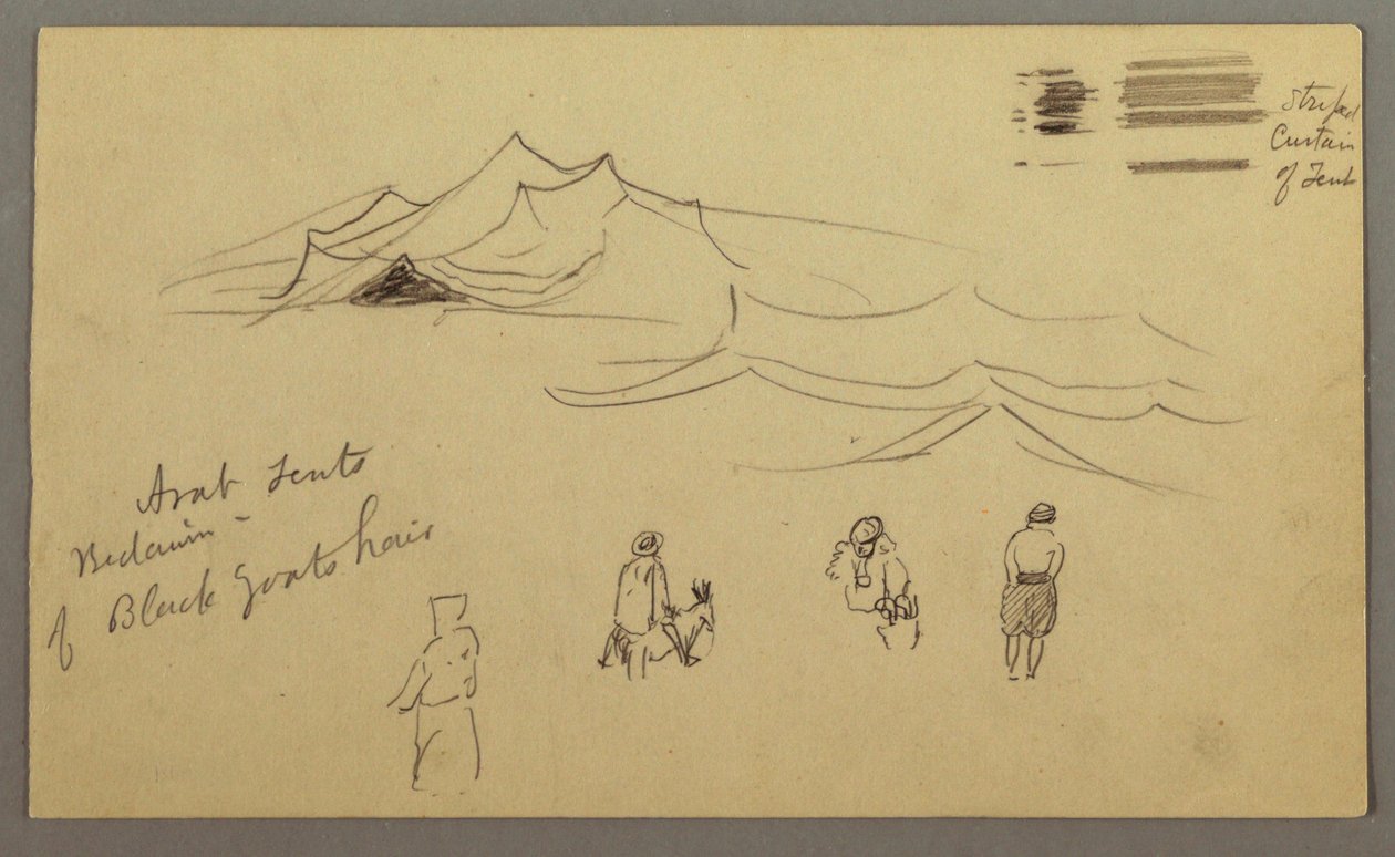 Sketches. Tents. Bedouin. by Frederic Edwin Church