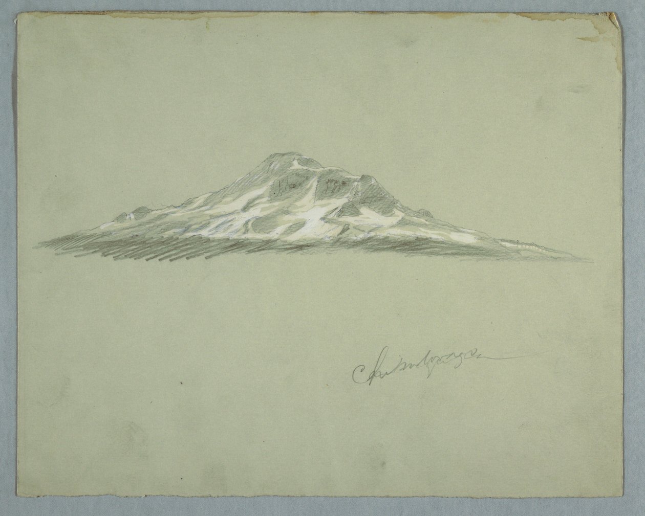 Snow-covered Peak of Mount Chimborazo, Ecuador by Frederic Edwin Church