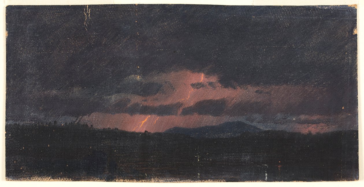 Storm over Hudson Valley, 1867 by Frederic Edwin Church