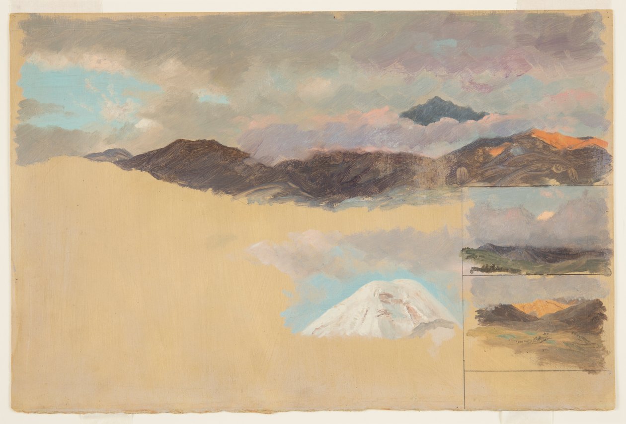 Studies of Mount Chimborazo, Ecuador by Frederic Edwin Church