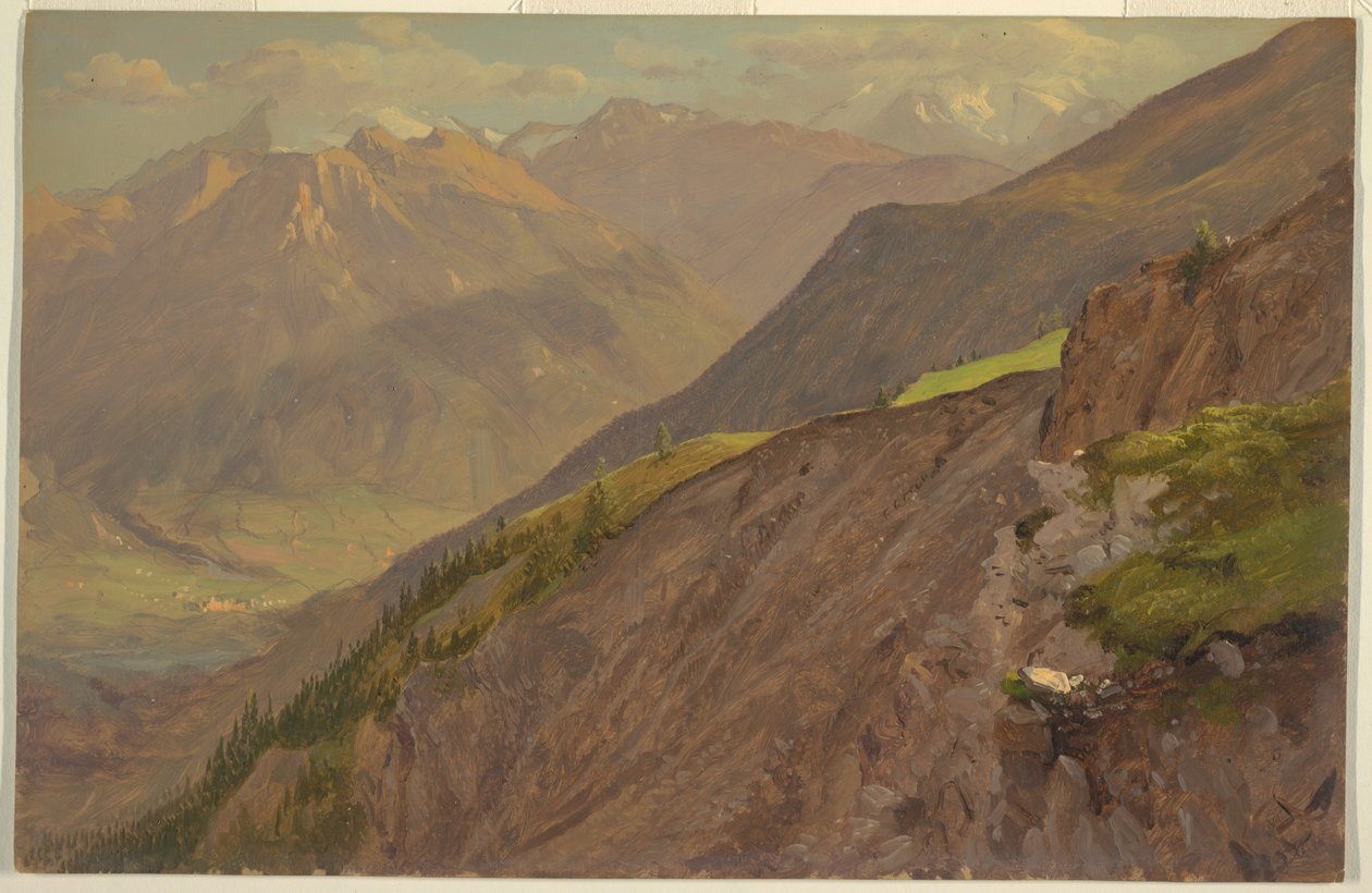 The Goell and Watzmann, near Berchtesgaden by Frederic Edwin Church