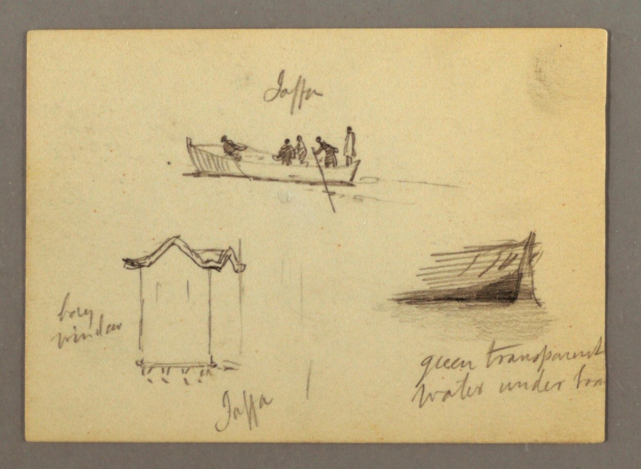 Twelve Figure Sketches, Joffa, Palestine by Frederic Edwin Church