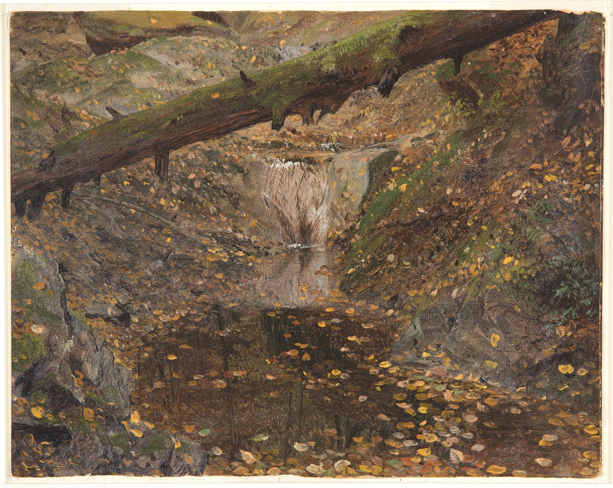 Woodland Stream, Possibly Mt. Desert, Maine by Frederic Edwin Church
