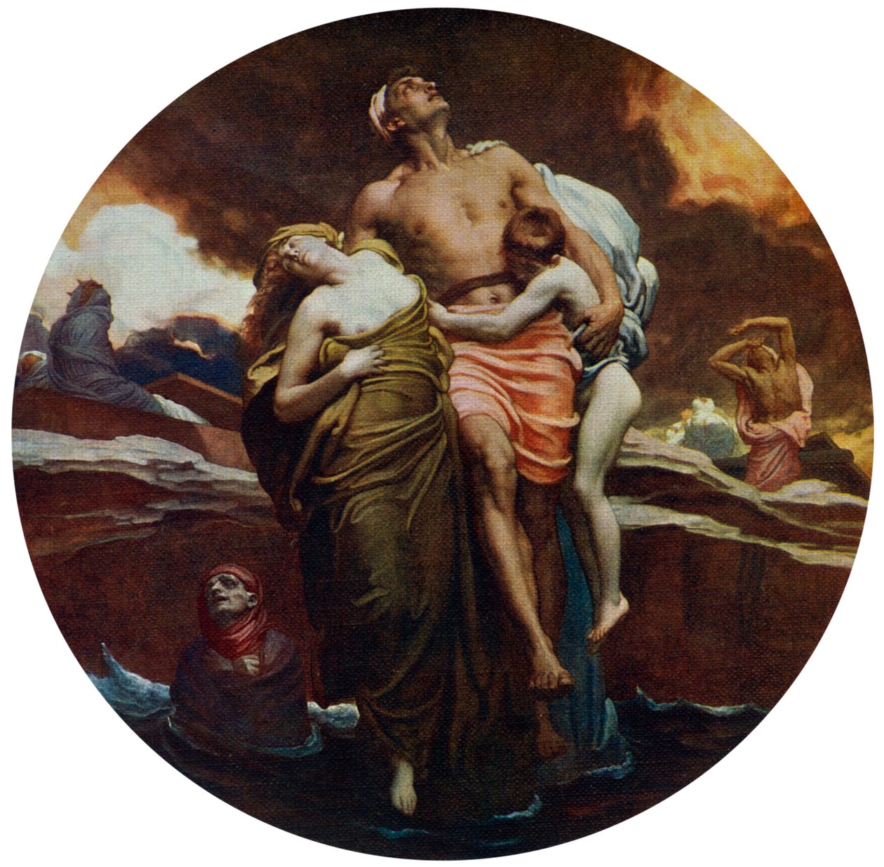 And the Sea Gave Up the Dead Which Were in It by Frederic Leighton