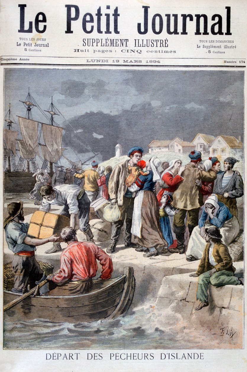 Departure of the Icelandic Fishermen by Frederic Lix