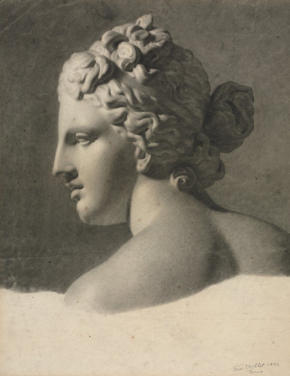 Study of a Plaster Cast a la bosse, 1806 by Frederic Millet