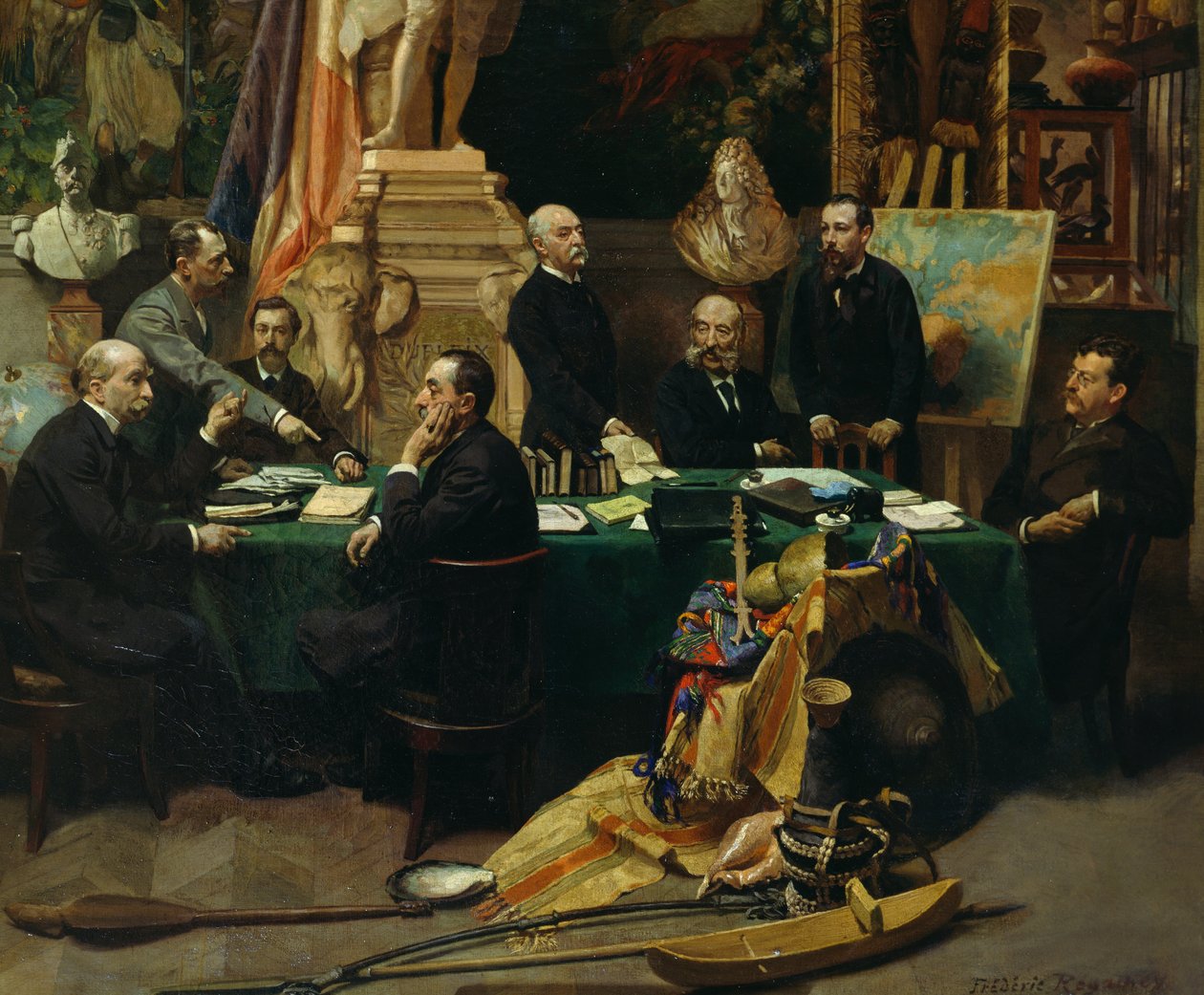 Jules Ferry welcoming delegates of colonies in November 1892 by Frederic Regamey