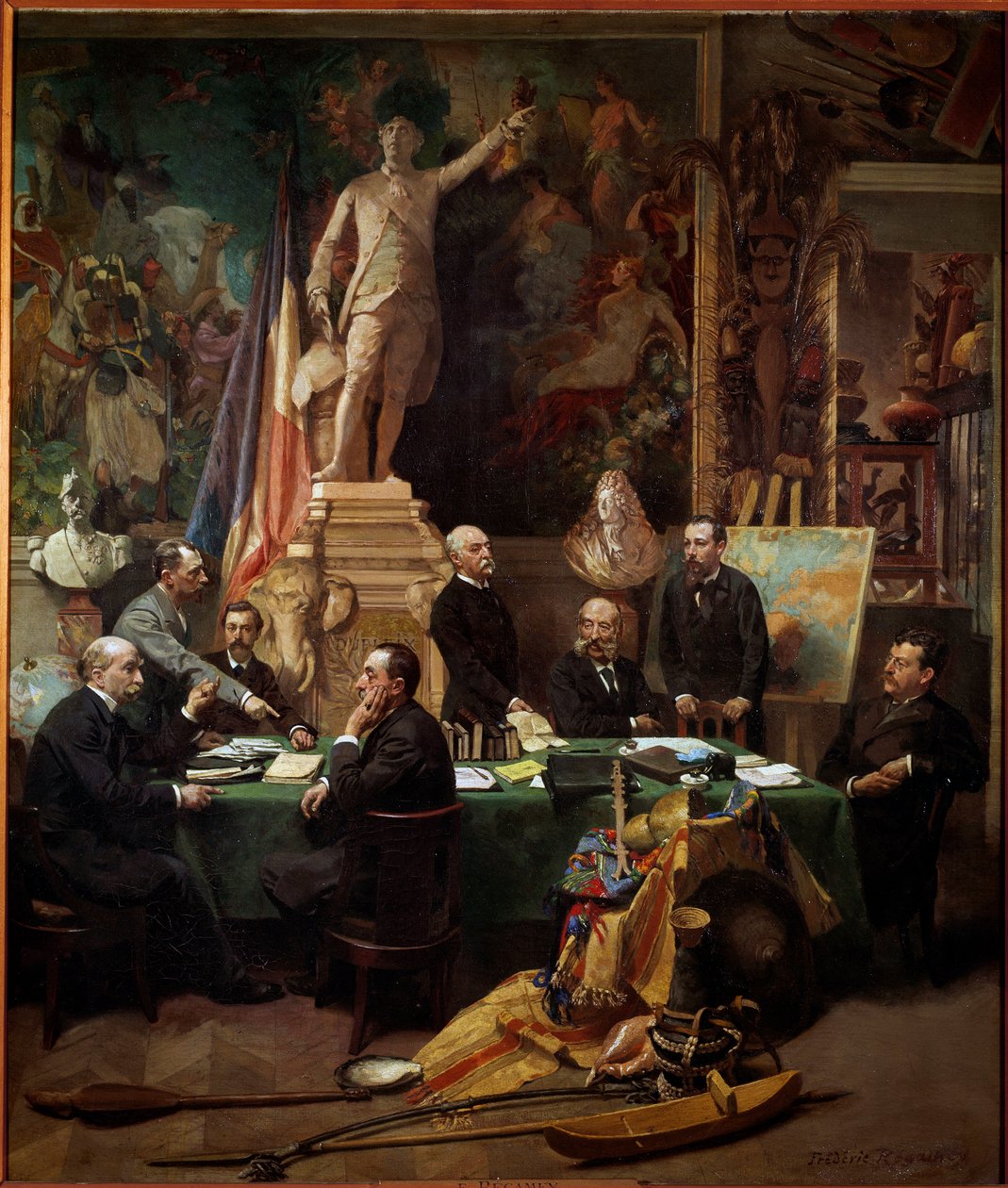 The Delegates of the Colonies in November 1892 by Frederic Regamey