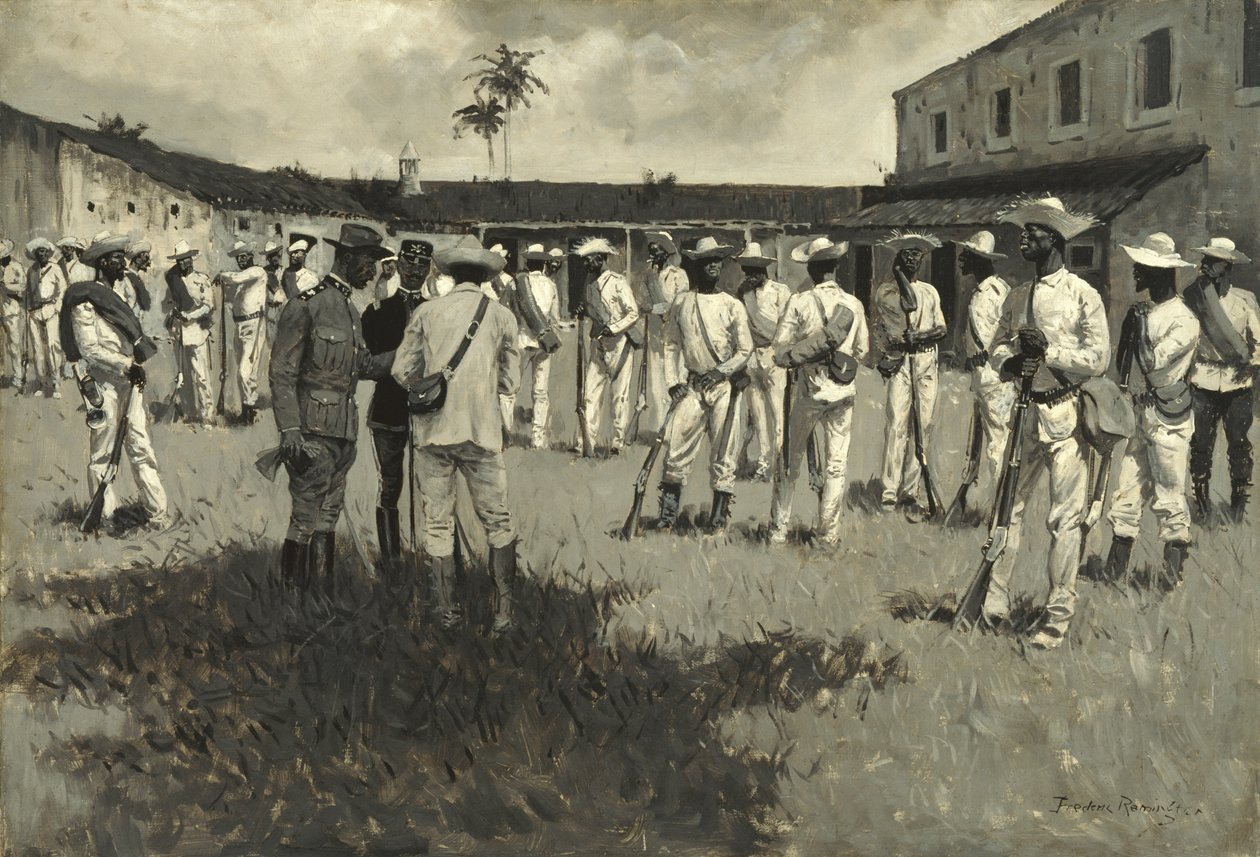 Disbanding Gomez Army, 1899 by Frederic Remington